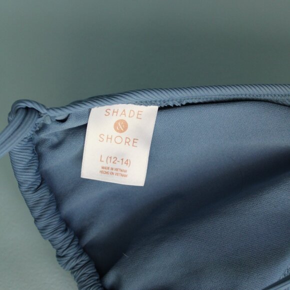 Shade & Shore string bikini set, light blue. Top size L, bottom size M - Picture 4 of 8